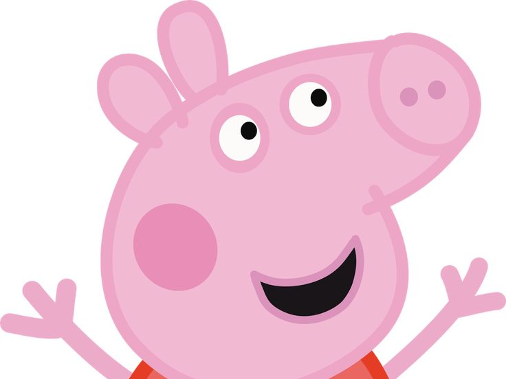 Свинка Пеппа на прозрачном фоне