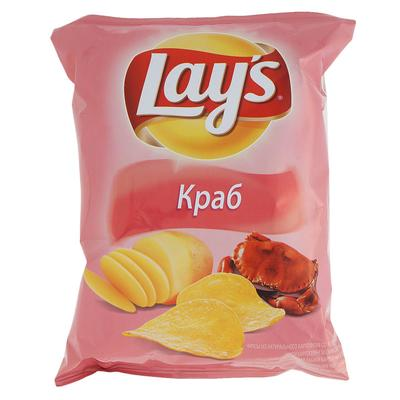 Чипсы Лейс с крабом