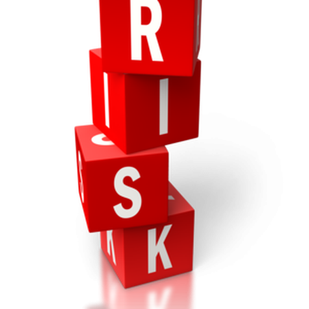 Риск на прозрачном фоне