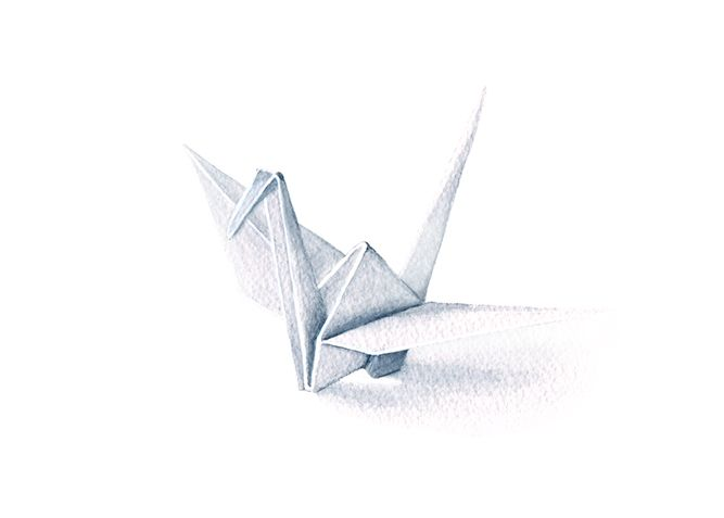 Бумажный Журавлик
