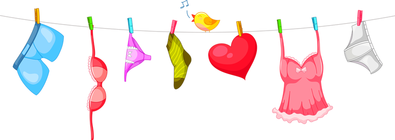 Белье на веревке