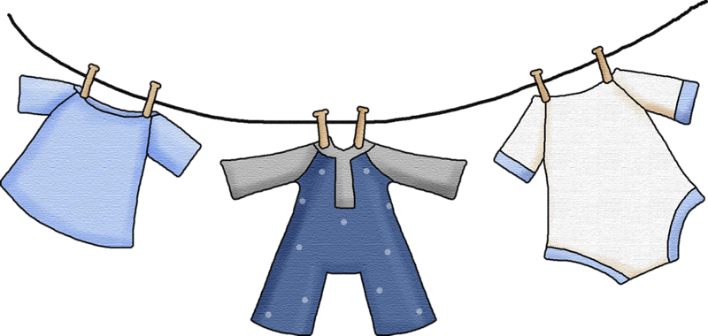 Детская одежда на веревке