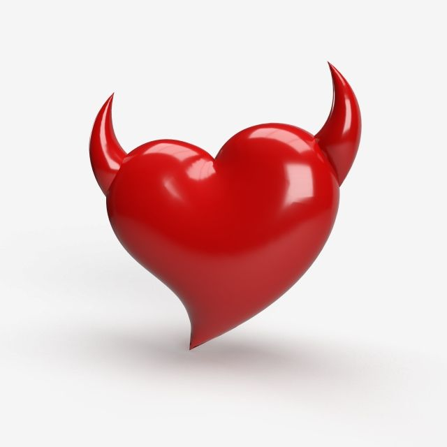 Сердечко с рожками