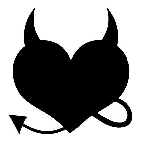 Сердечко с рожками