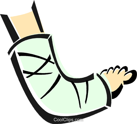 Рука в гипсе мультяшная