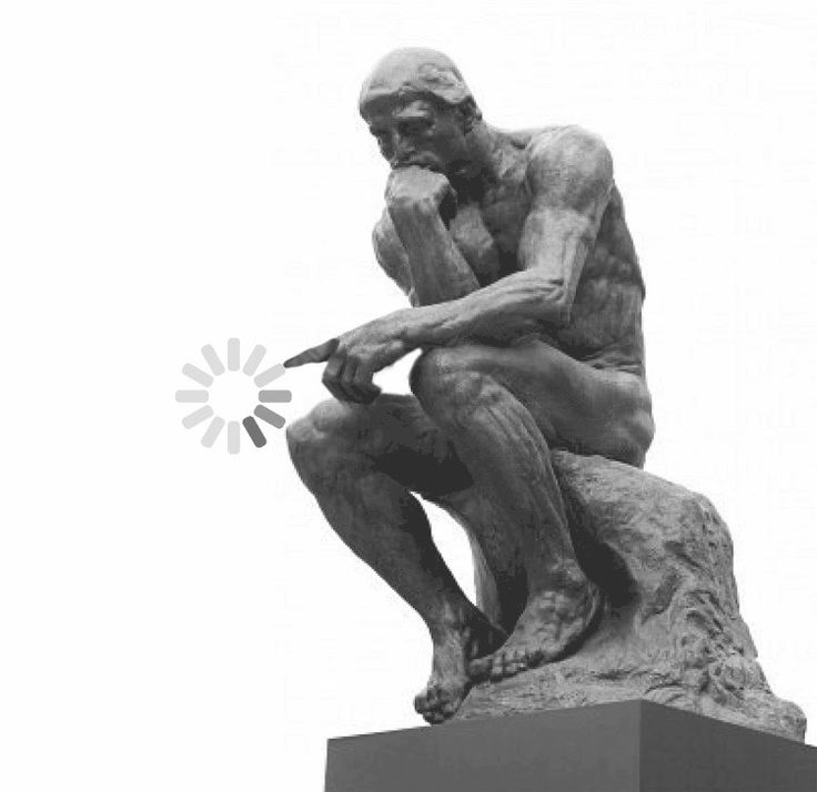 Задумчивая статуя