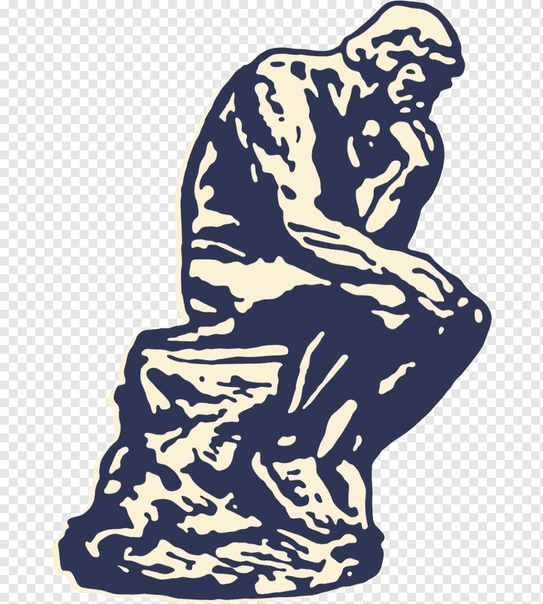 Мыслитель Родена рисунок