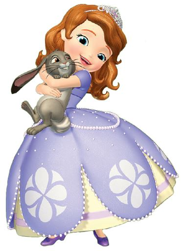 Принцесса София на белом фоне