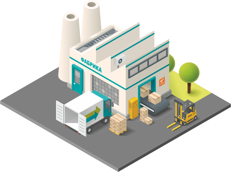 Здание на прозрачном фоне