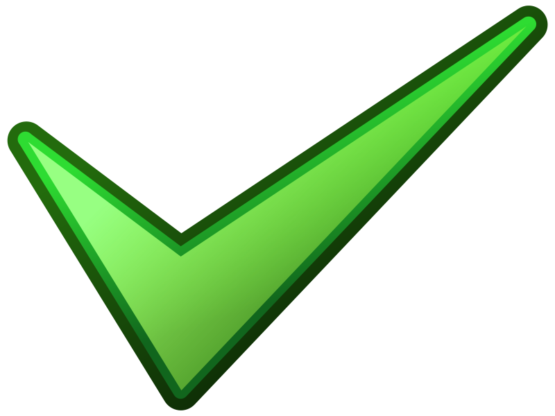 Галочка правильный ответ