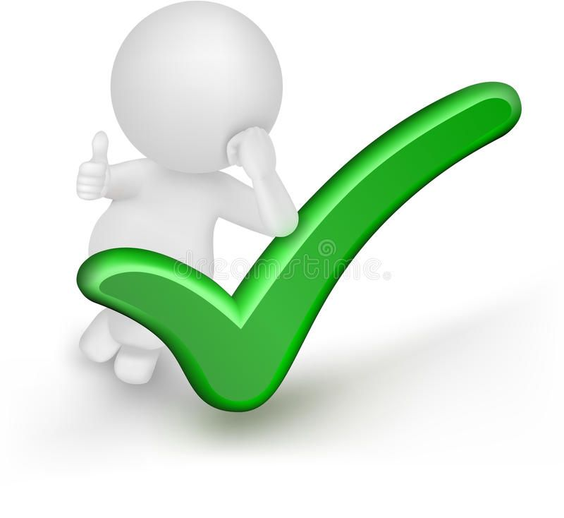 Белый человек с галочкой