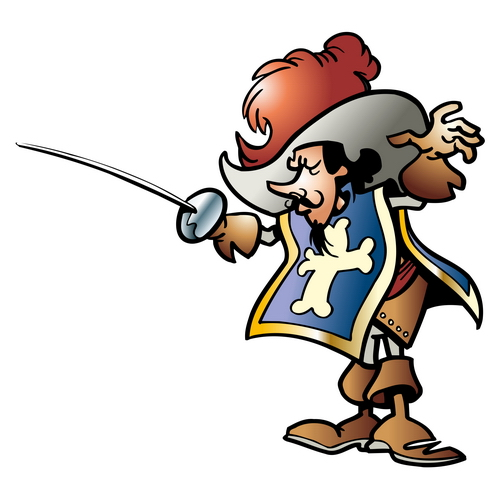 Мушкетеры иллюстрация