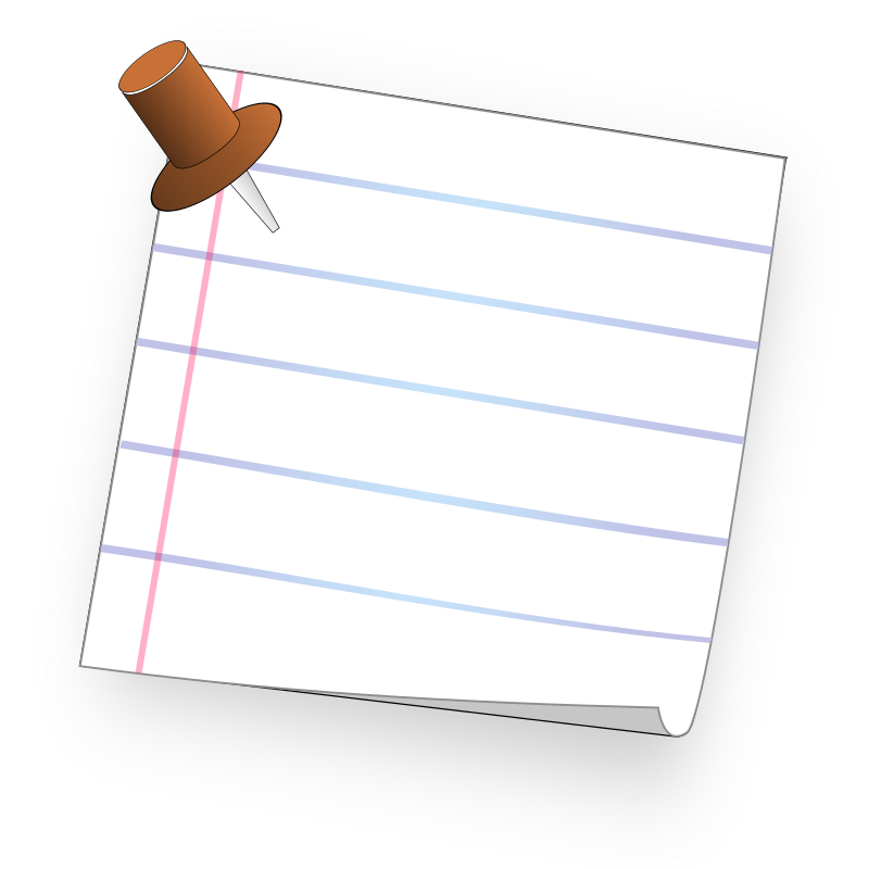 Бумага листок заметки