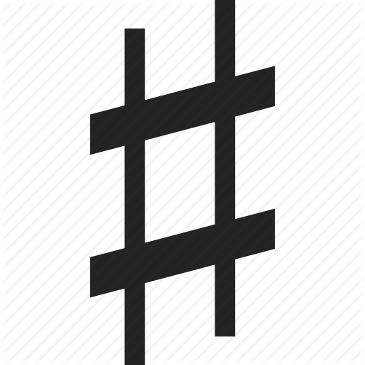 Диез на прозрачном фоне