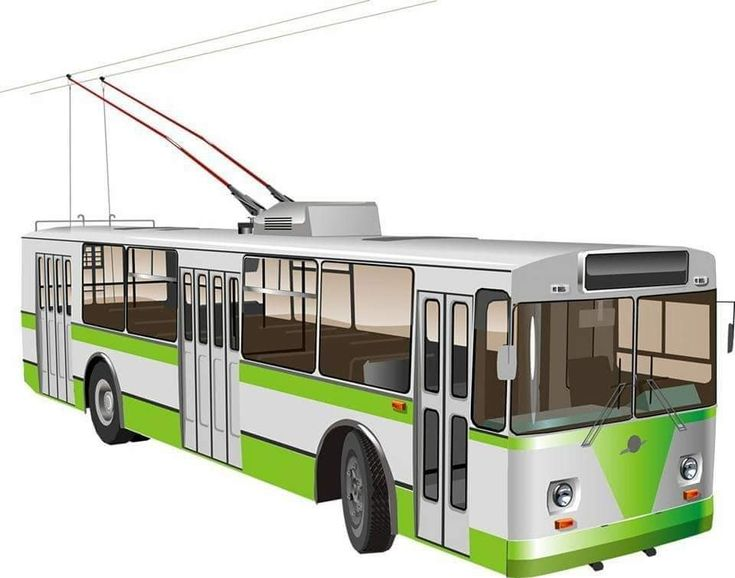 Трамвай на белом фоне