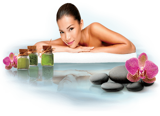 Девушка в спа салоне