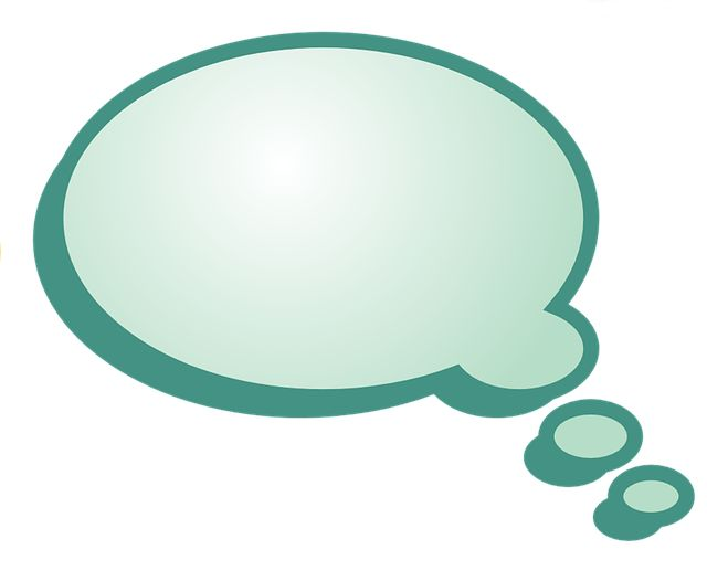 Облачко мыслей на прозрачном фоне