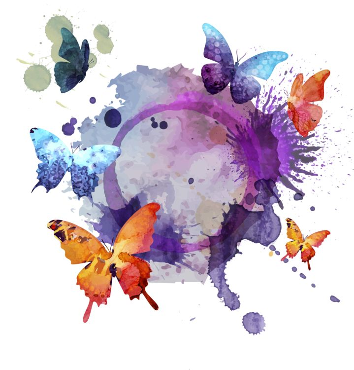 Акварельные Кляксы