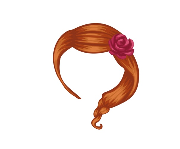 Волосы для девочек без фона