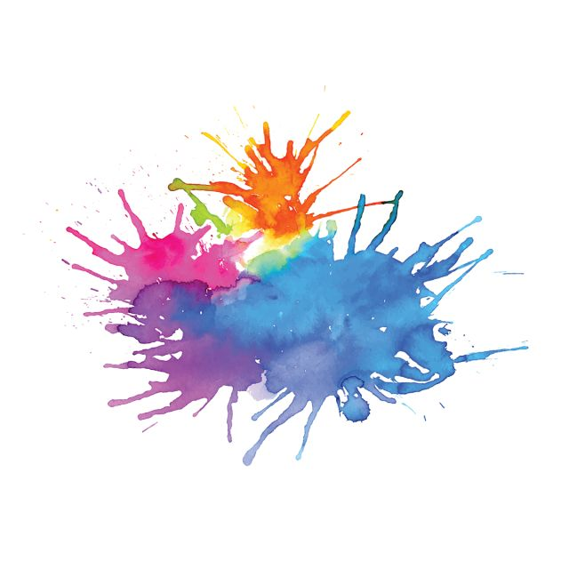 Красивые Кляксы акварелью