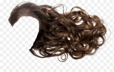 Локон волос на прозрачном фоне