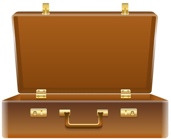 Открытый чемодан