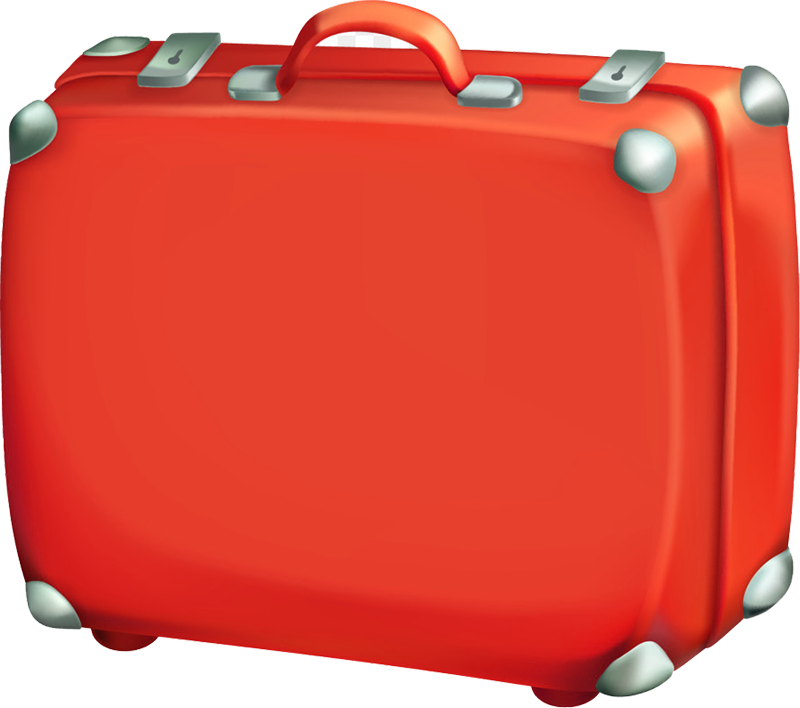 Чемодан на прозрачном фоне