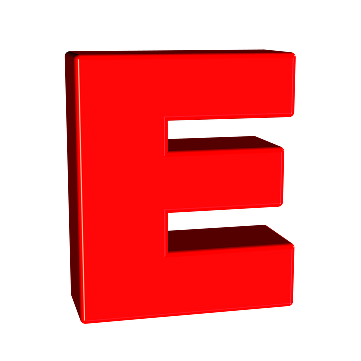 Большая буква е