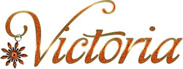 Красивая надпись имени Виктория