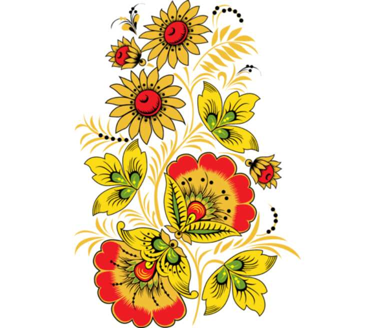 Хохлома узоры