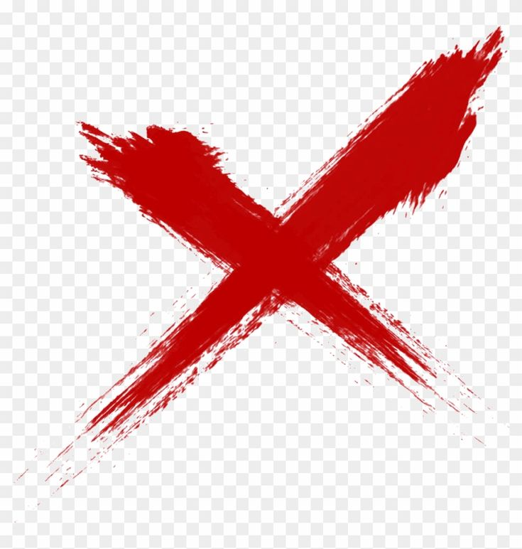 Красный крестик