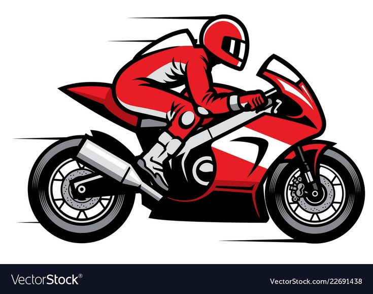 Мотоцикл рисунок для детей