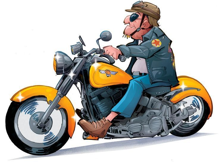 Байкеры мультяшные