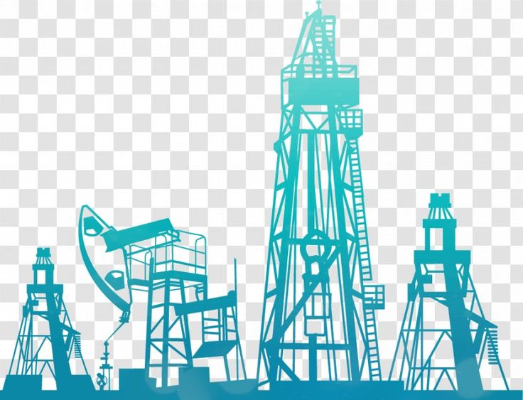 Нефтяная вышка силуэт