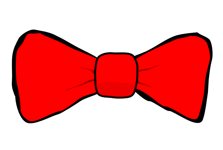 Галстук бабочка красный