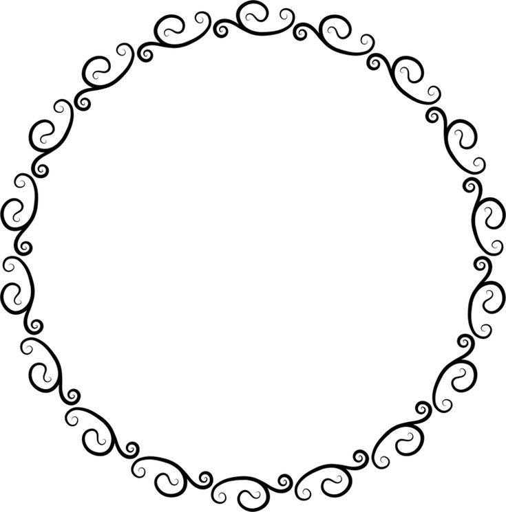 Круглая Узорная рамка