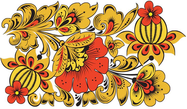 Русская роспись Хохлома орнамент