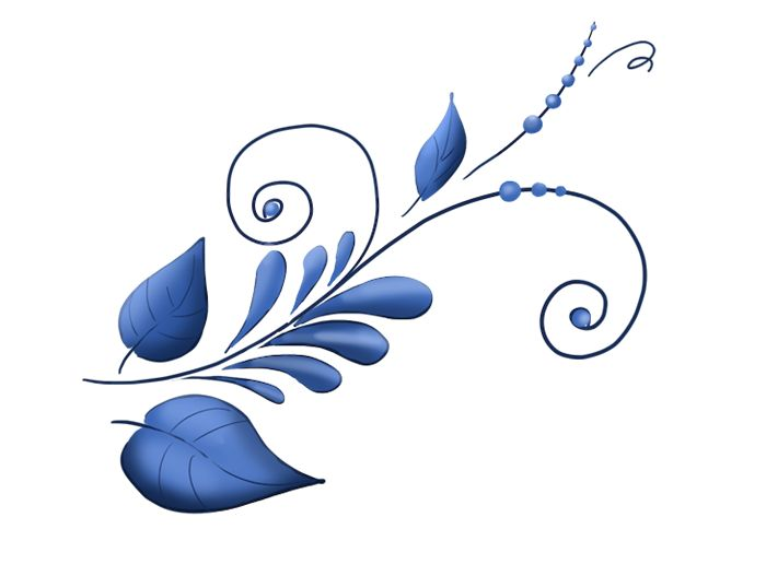 Гжельская роспись цвета и элементы