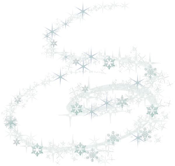 Снежинки на прозрачном фоне