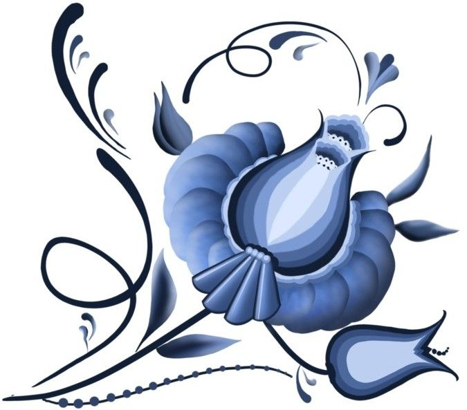 Гжельские узоры