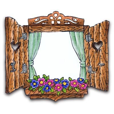 Рисунки на окнах