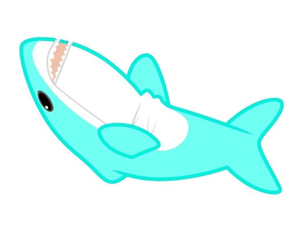 Акула игрушка нарисованная
