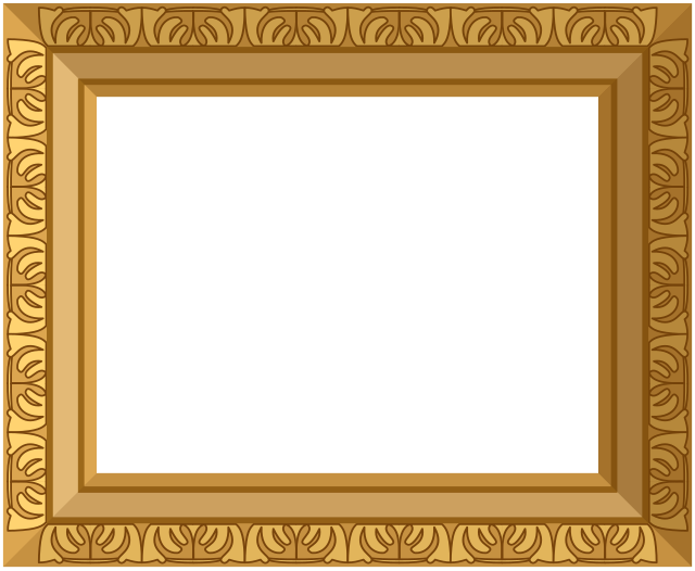 Красивые золотистые рамки