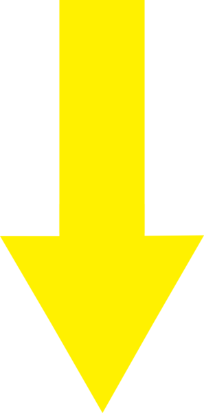 Стрелка на желтом фоне