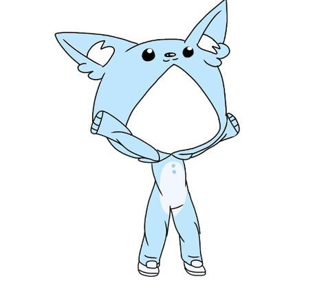 Котик в костюме акулы