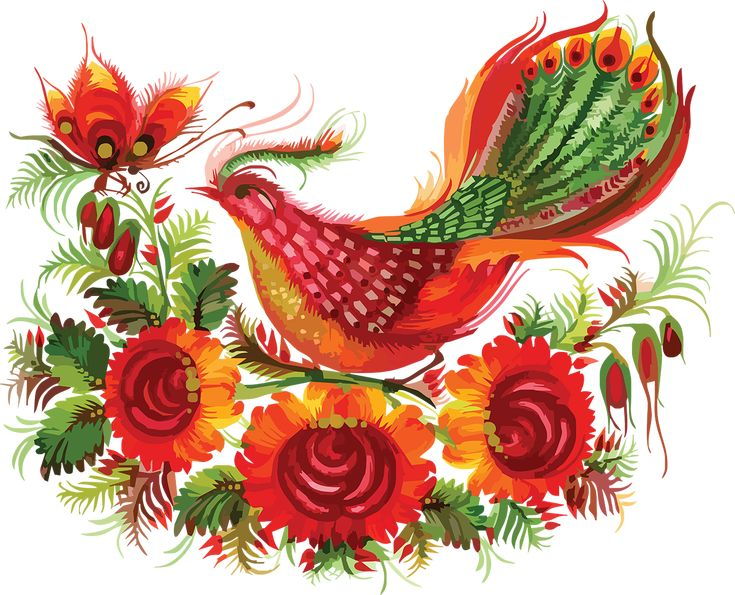 Петриковская роспись вектор