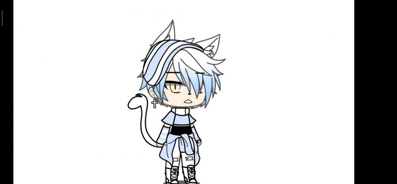 Гача на белом фоне