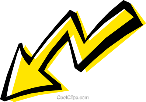 Желтые стрелки на прозрачном фоне