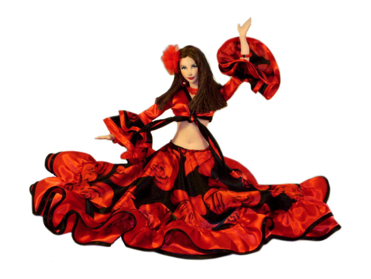 Цветок для цыганского костюма