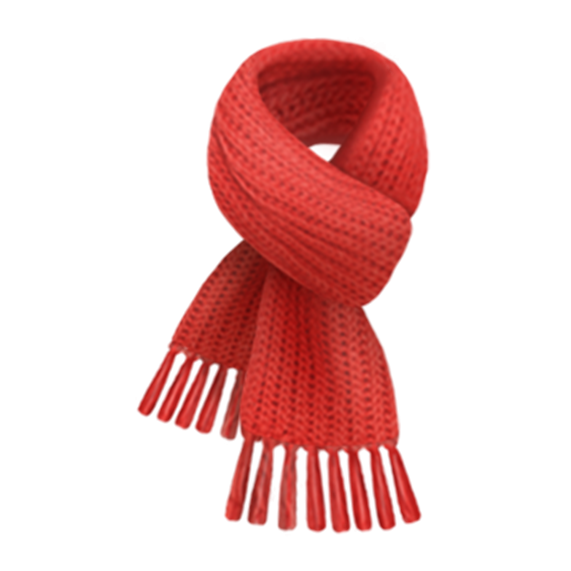 Шарф красный